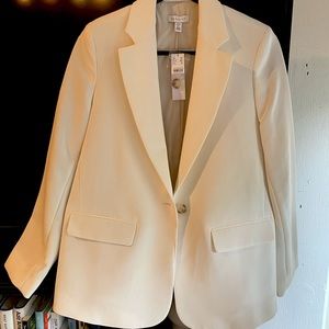 NWT Topshop White Blazer Sz 8